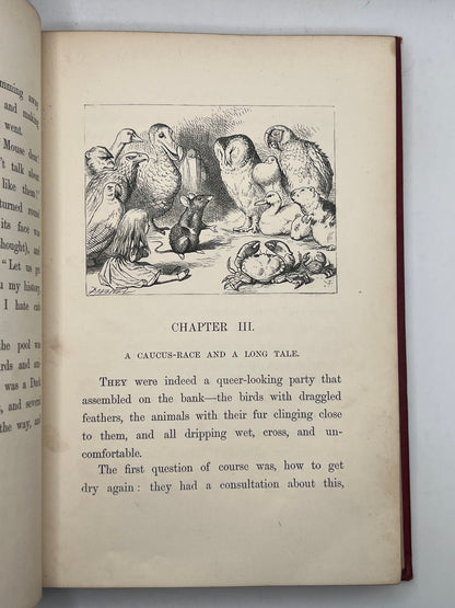 Alice's Adventures in Wonderland 1866 & Through the Looking Glass 1872; Fine First Editions in Original Cloth