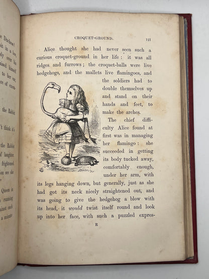 Alice's Adventures in Wonderland 1866 & Through the Looking Glass 1872; Fine First Editions in Original Cloth