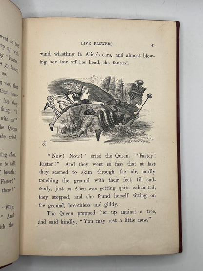 Alice's Adventures in Wonderland 1866 & Through the Looking Glass 1872; Fine First Editions in Original Cloth