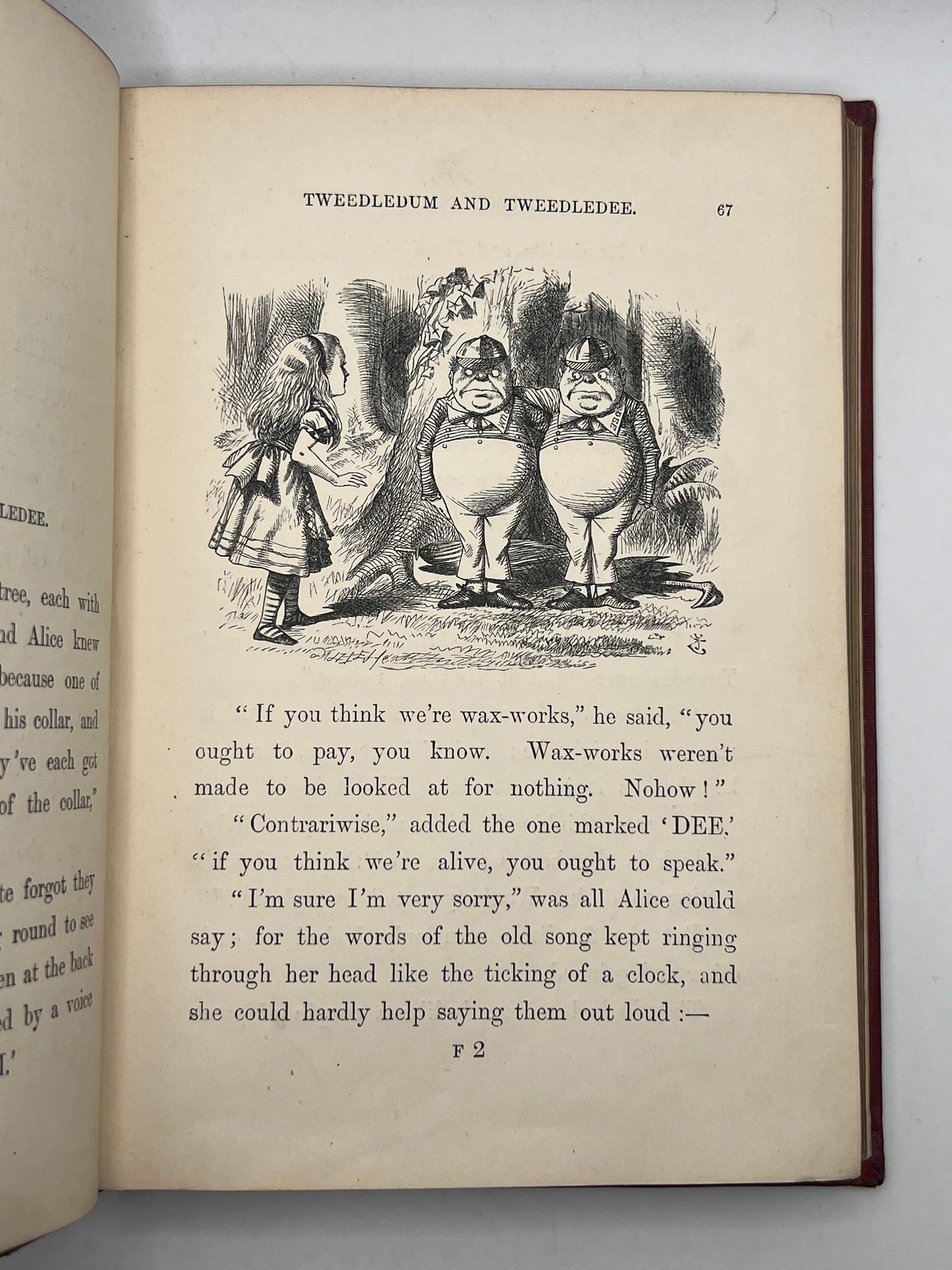 Alice's Adventures in Wonderland 1866 & Through the Looking Glass 1872; Fine First Editions in Original Cloth