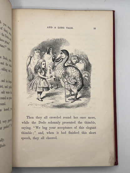 Alice's Adventures in Wonderland 1866 & Through the Looking Glass 1872; Fine First Editions in Original Cloth