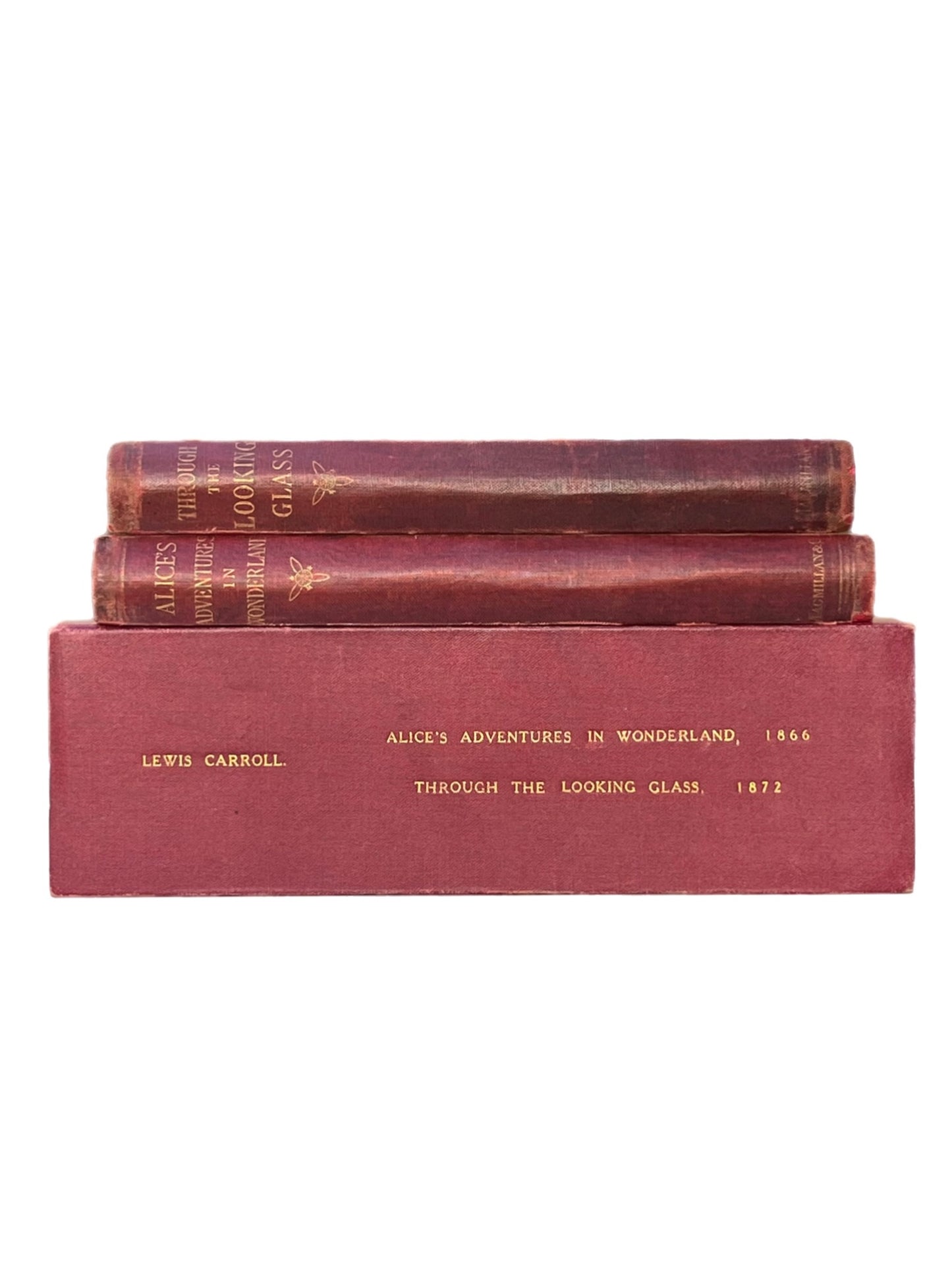 Alice's Adventures in Wonderland 1866 & Through the Looking Glass 1872; Fine First Editions in Original Cloth