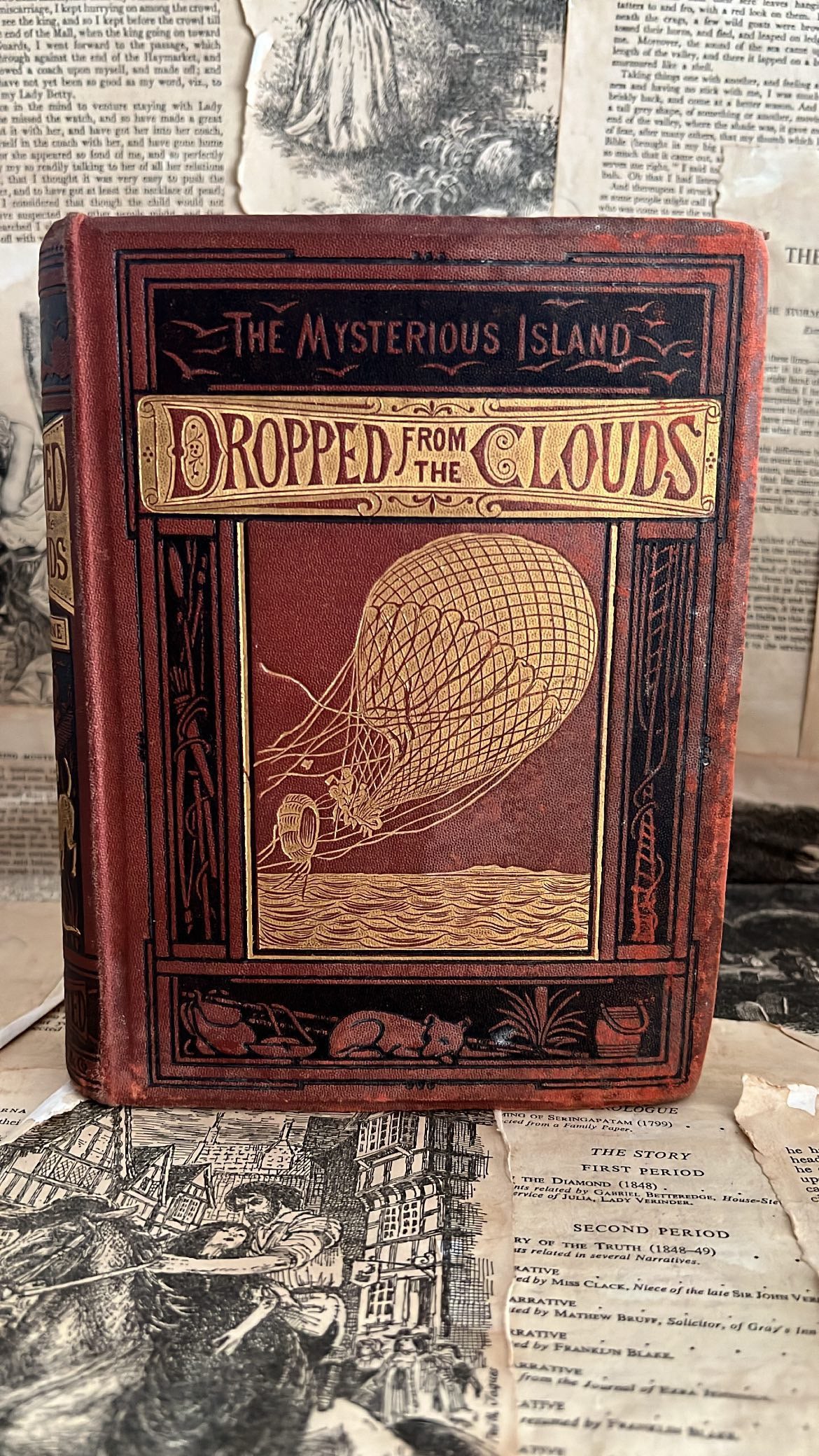 Dropped From the Clouds (The Mysterious Island Part 1) by Jules Verne, 1876.