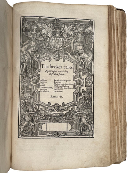 The Grand Noble Geneva Bible 1583: Possibly Associated with a Translator of the Geneva Bible