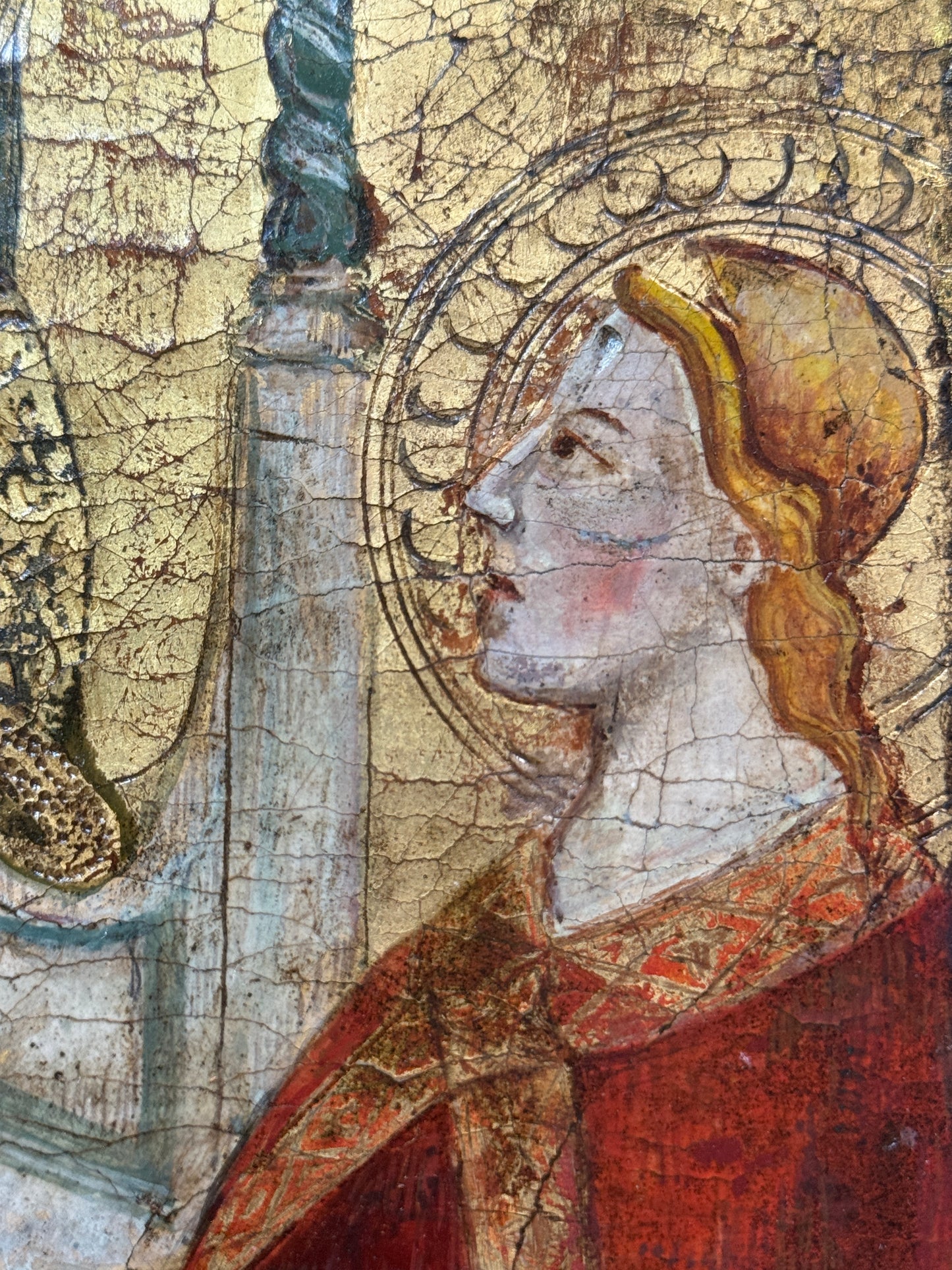 Madonna and Child Enthroned with Angels; Follower of Taddeo GADDI c.1370