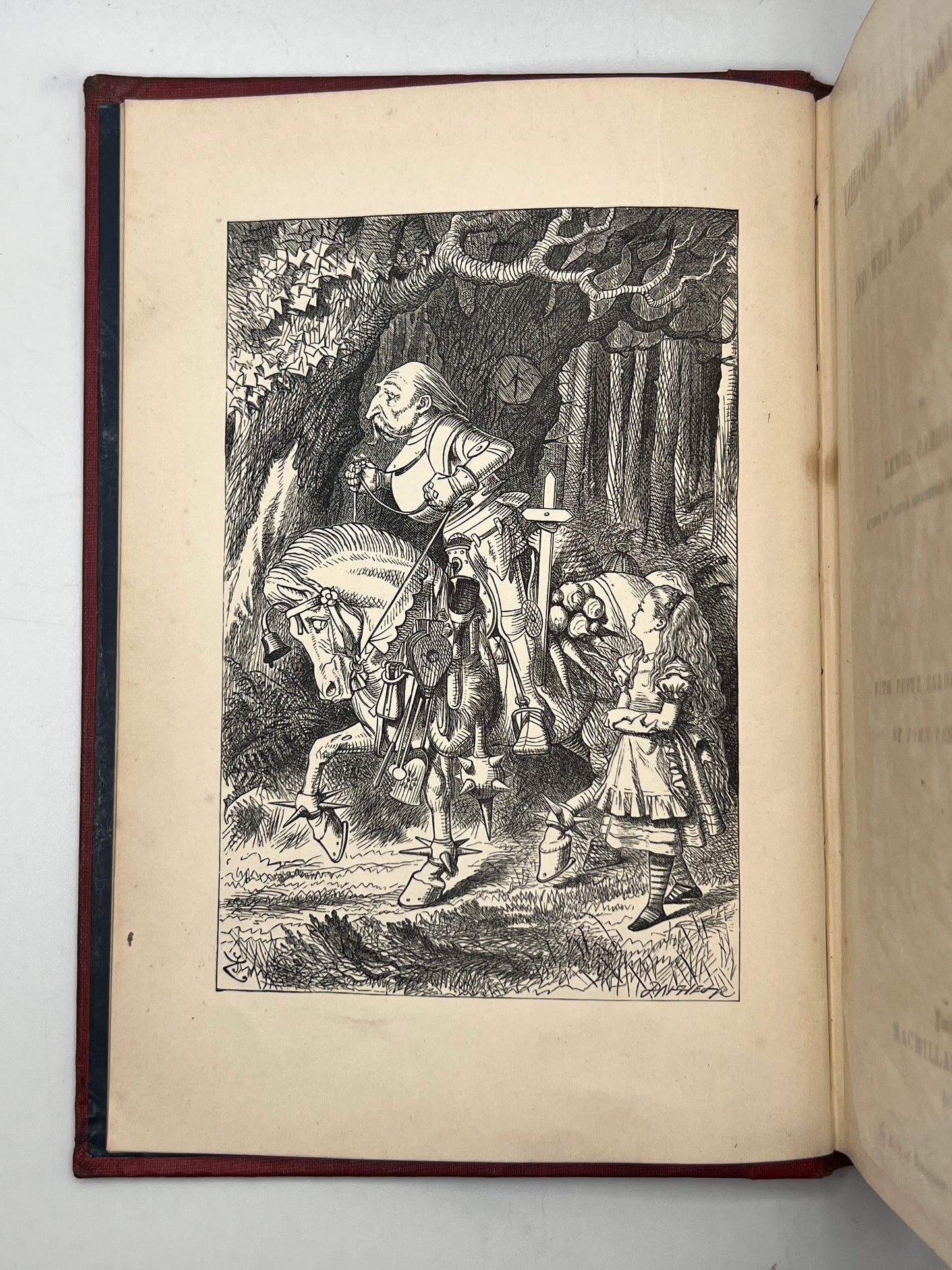 Alice's Adventures in Wonderland 1866 & Through the Looking Glass 1872; Fine First Editions in Original Cloth