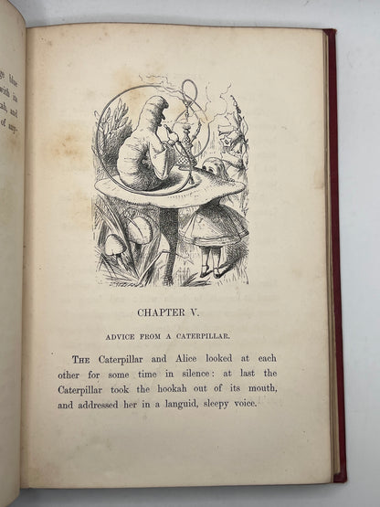 Alice's Adventures in Wonderland 1866 & Through the Looking Glass 1872; Fine First Editions in Original Cloth