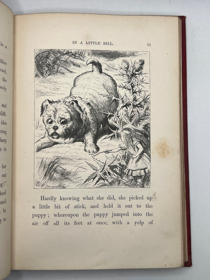 Alice's Adventures in Wonderland 1866 & Through the Looking Glass 1872; Fine First Editions in Original Cloth