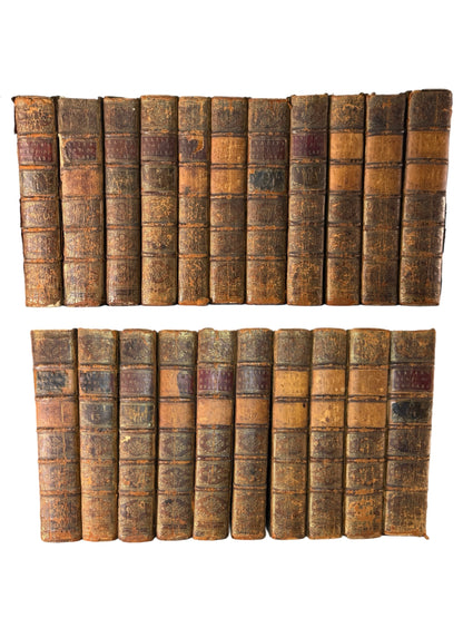 Rapin's History of England 1757 in Contemporary Bindings, 21 Volumes, Tindal Edition