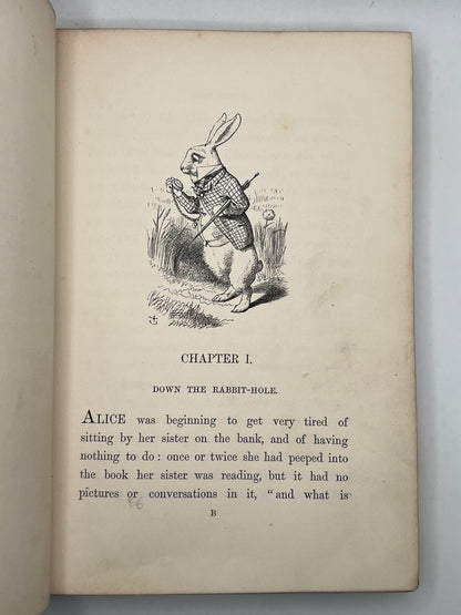 Alice's Adventures in Wonderland 1866 & Through the Looking Glass 1872; Fine First Editions in Original Cloth