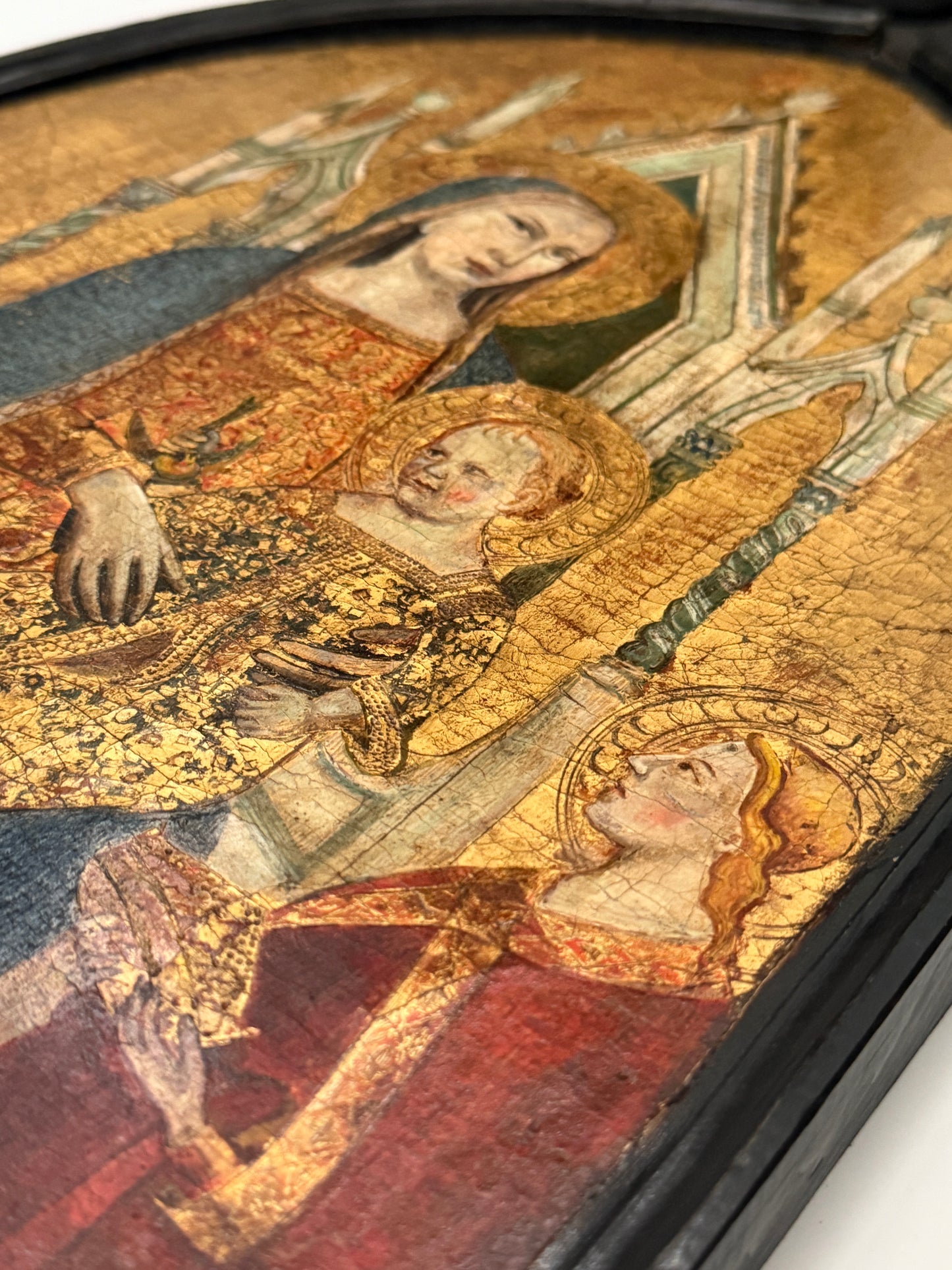 Madonna and Child Enthroned with Angels; Follower of Taddeo GADDI c.1370