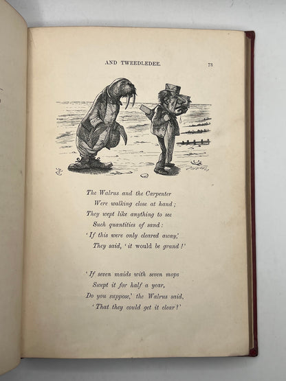 Alice's Adventures in Wonderland 1866 & Through the Looking Glass 1872; Fine First Editions in Original Cloth