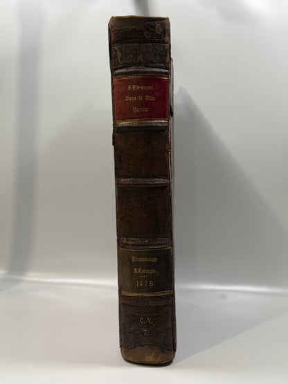 The Koberger St. Jerome of 1478 - A Wide Margined Copy with Early English Provenance