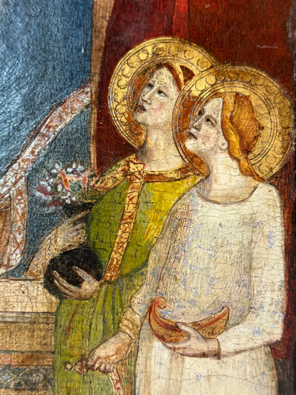 Madonna and Child Enthroned with Angels; Follower of Taddeo GADDI c.1370