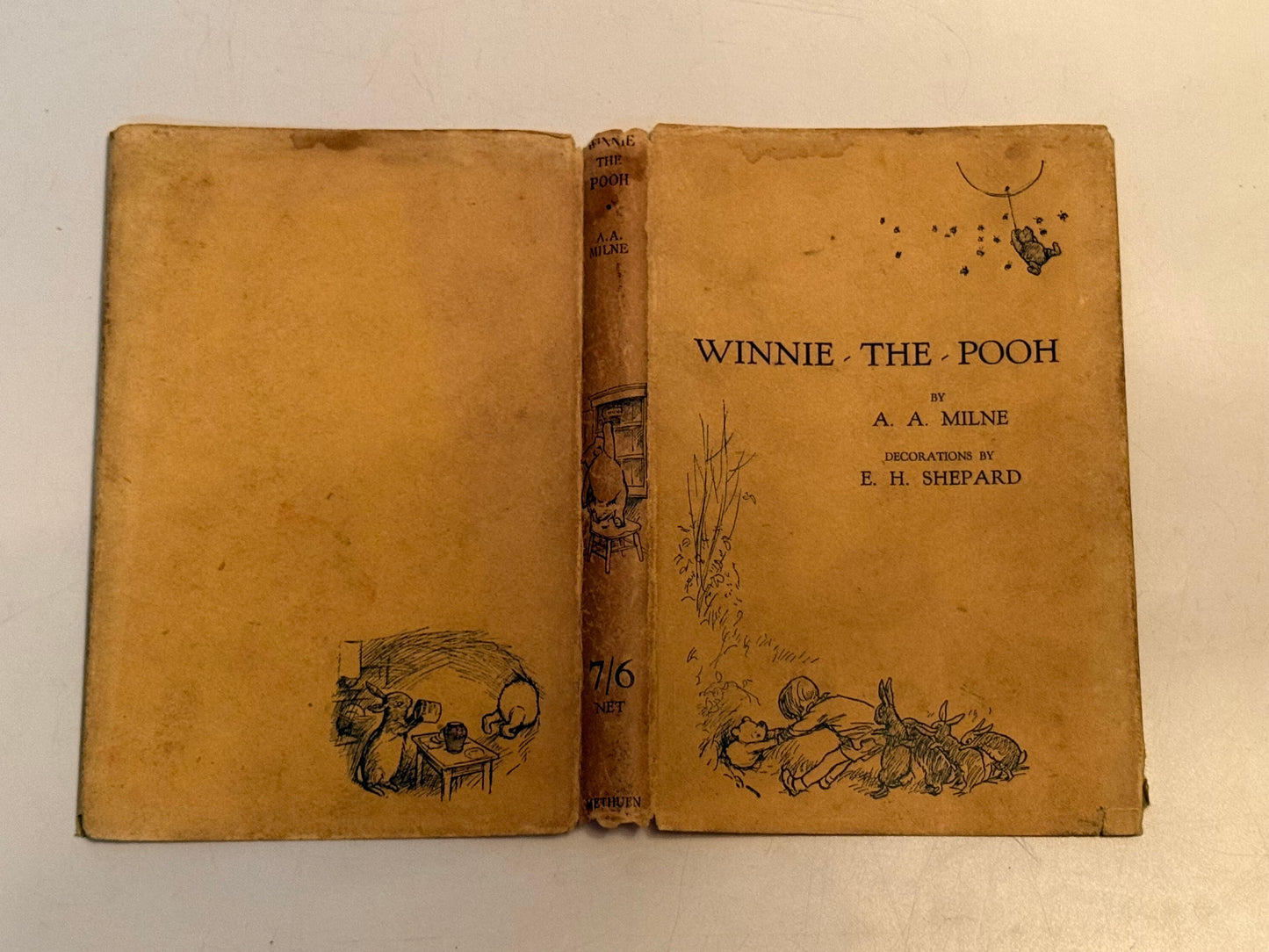 Winnie the Pooh by A.A Milne 1926 FIRST EDITION FIRST IMPRESSION in 1st State DJ