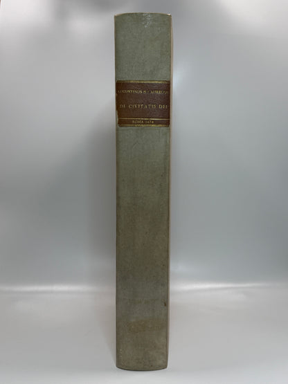 St. Augustine's De Civitate Dei 1474: An Important Incunable