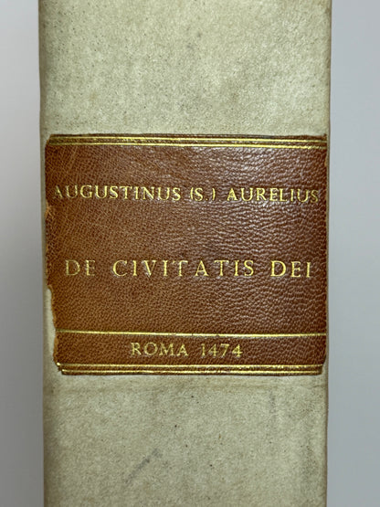 St. Augustine's De Civitate Dei 1474: An Important Incunable