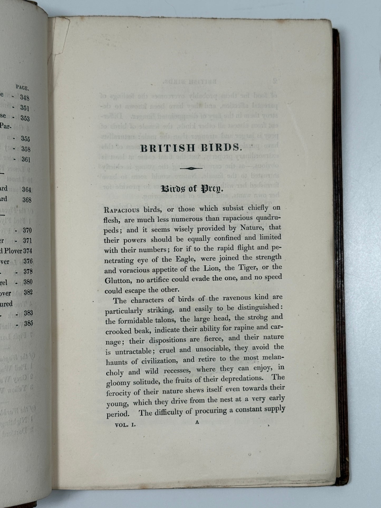 A History of British Birds by Thomas Bewick 1832: Thomas Fowell Buxton's Copy