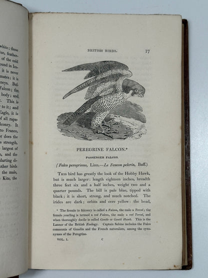A History of British Birds by Thomas Bewick 1832: Thomas Fowell Buxton's Copy