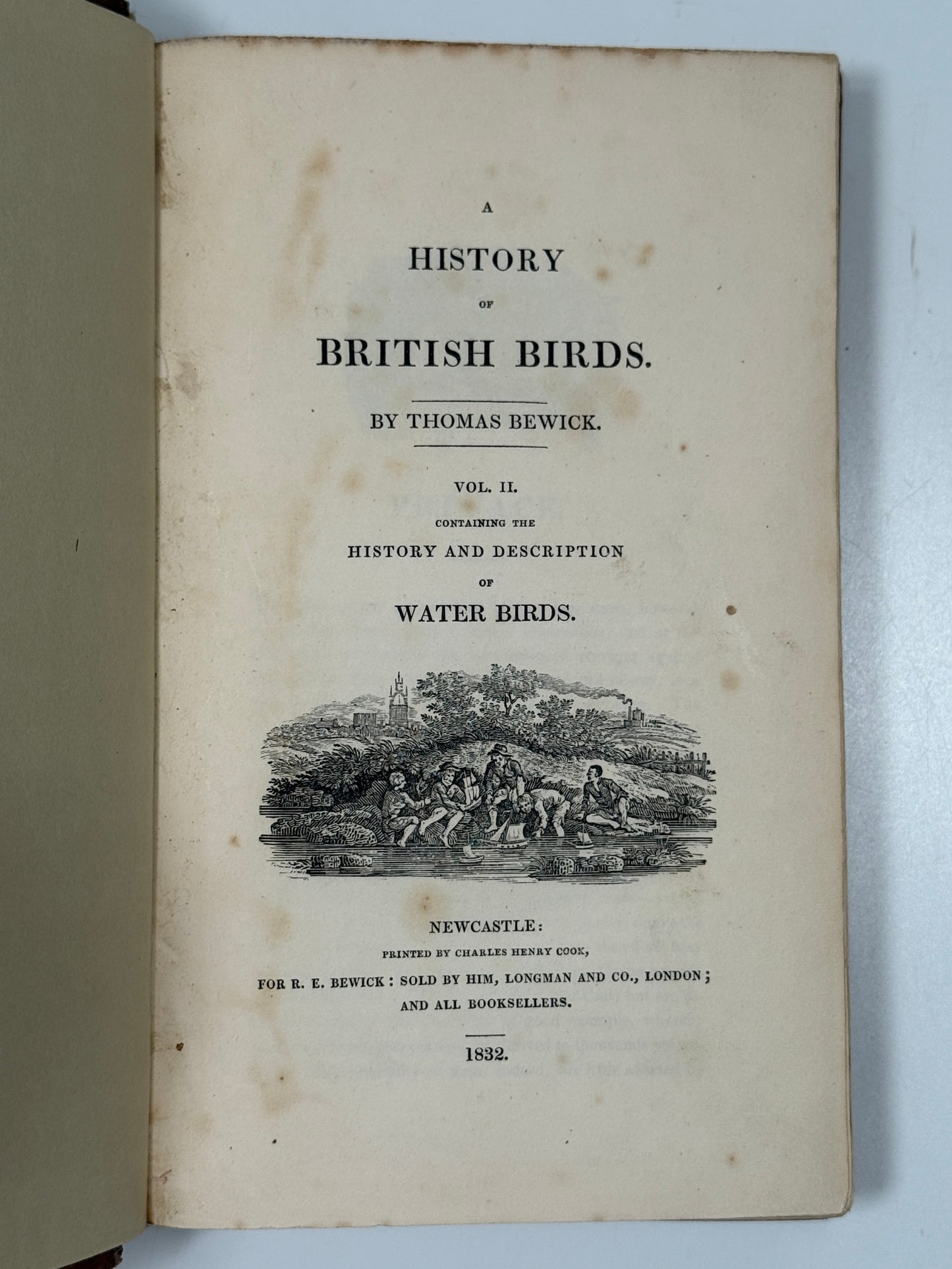A History of British Birds by Thomas Bewick 1832: Thomas Fowell Buxton's Copy