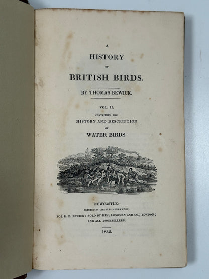 A History of British Birds by Thomas Bewick 1832: Thomas Fowell Buxton's Copy