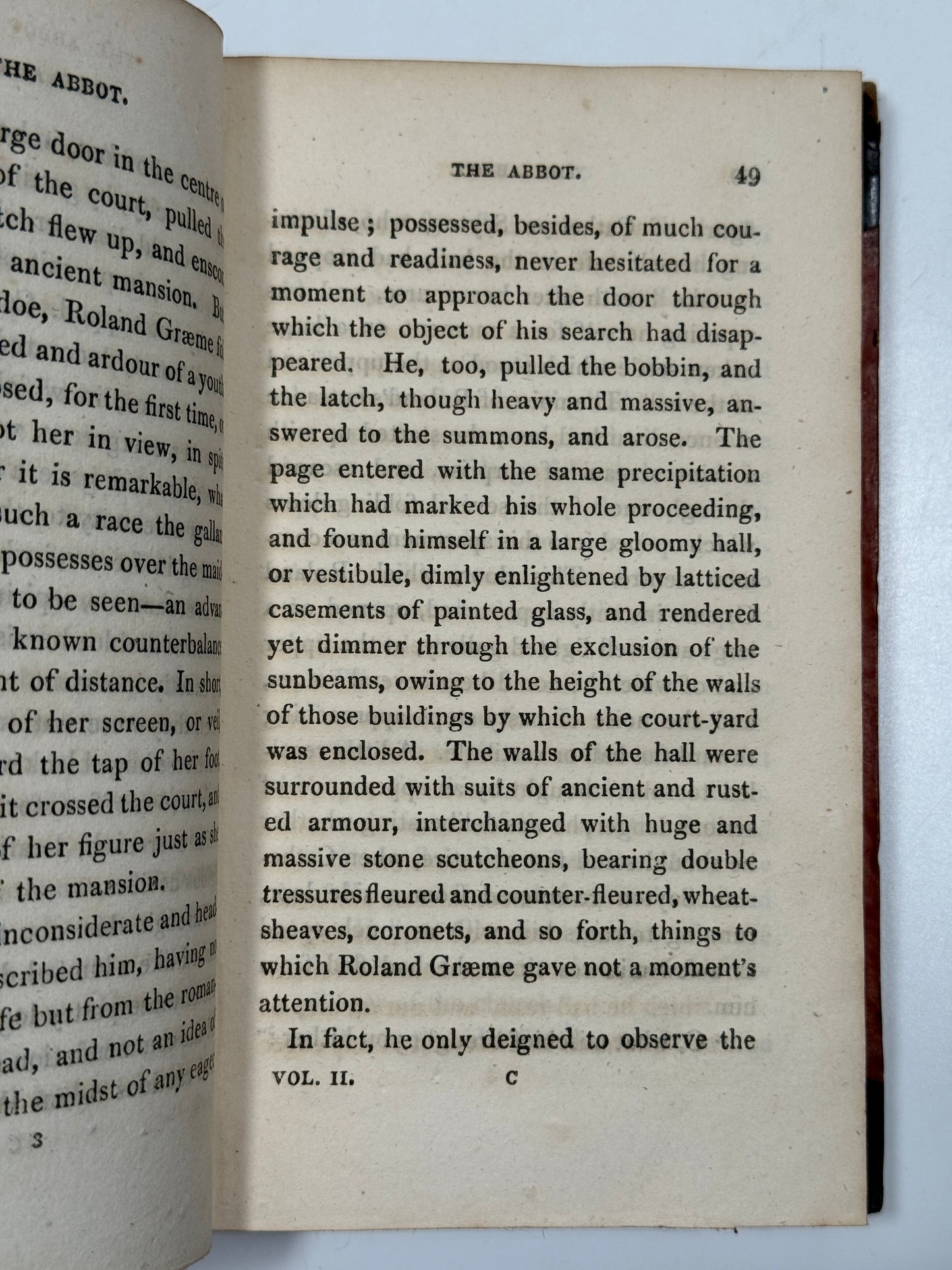 The Abbot by Walter Scott 1820 First Edition