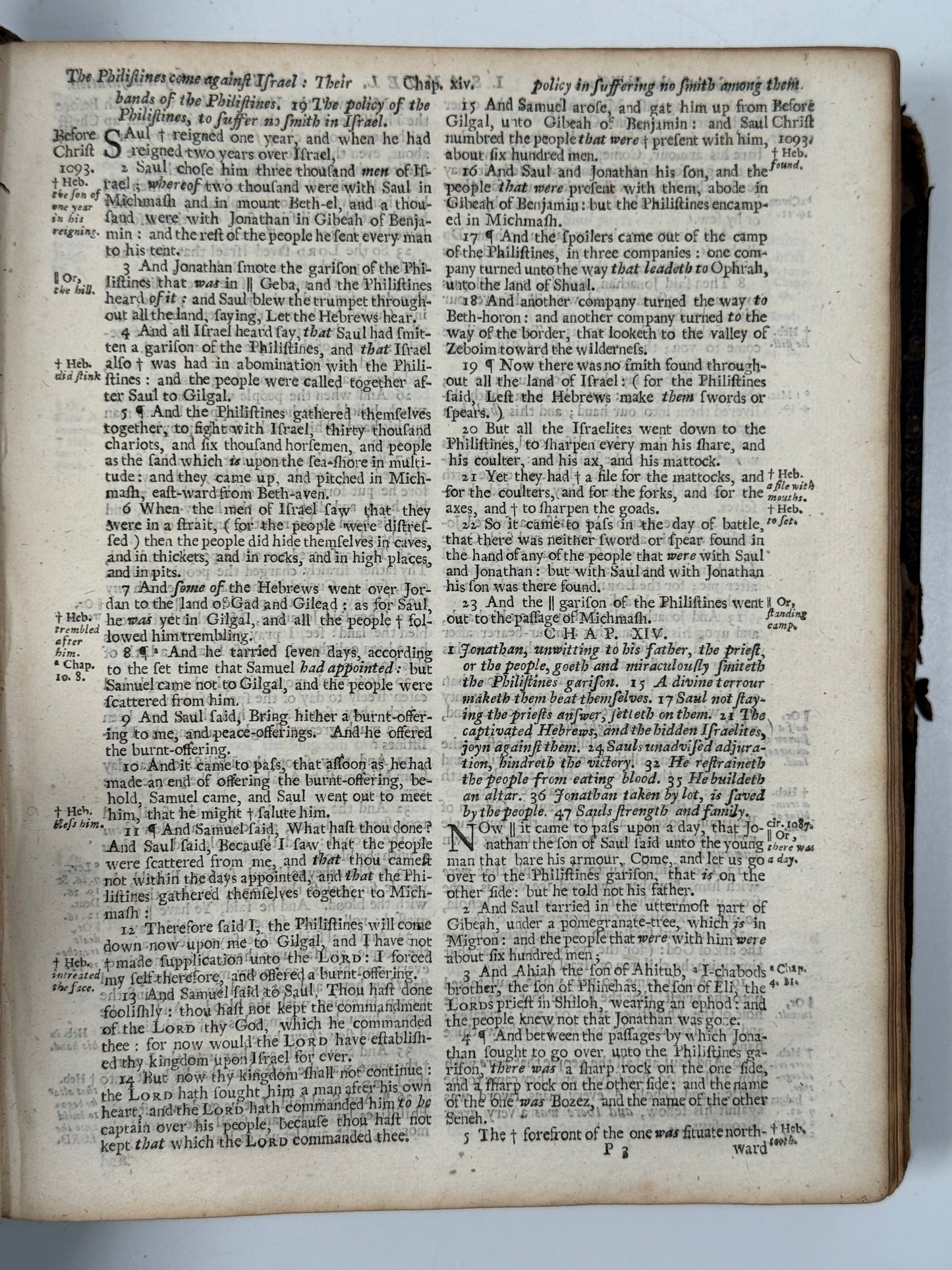 Antique King James Bible 1724 John Baskett