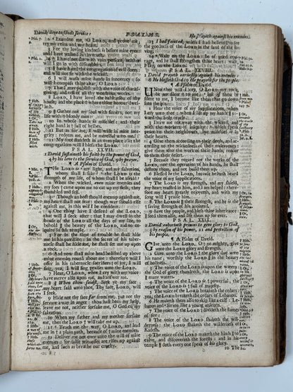 Antique King James Bible 1724 John Baskett