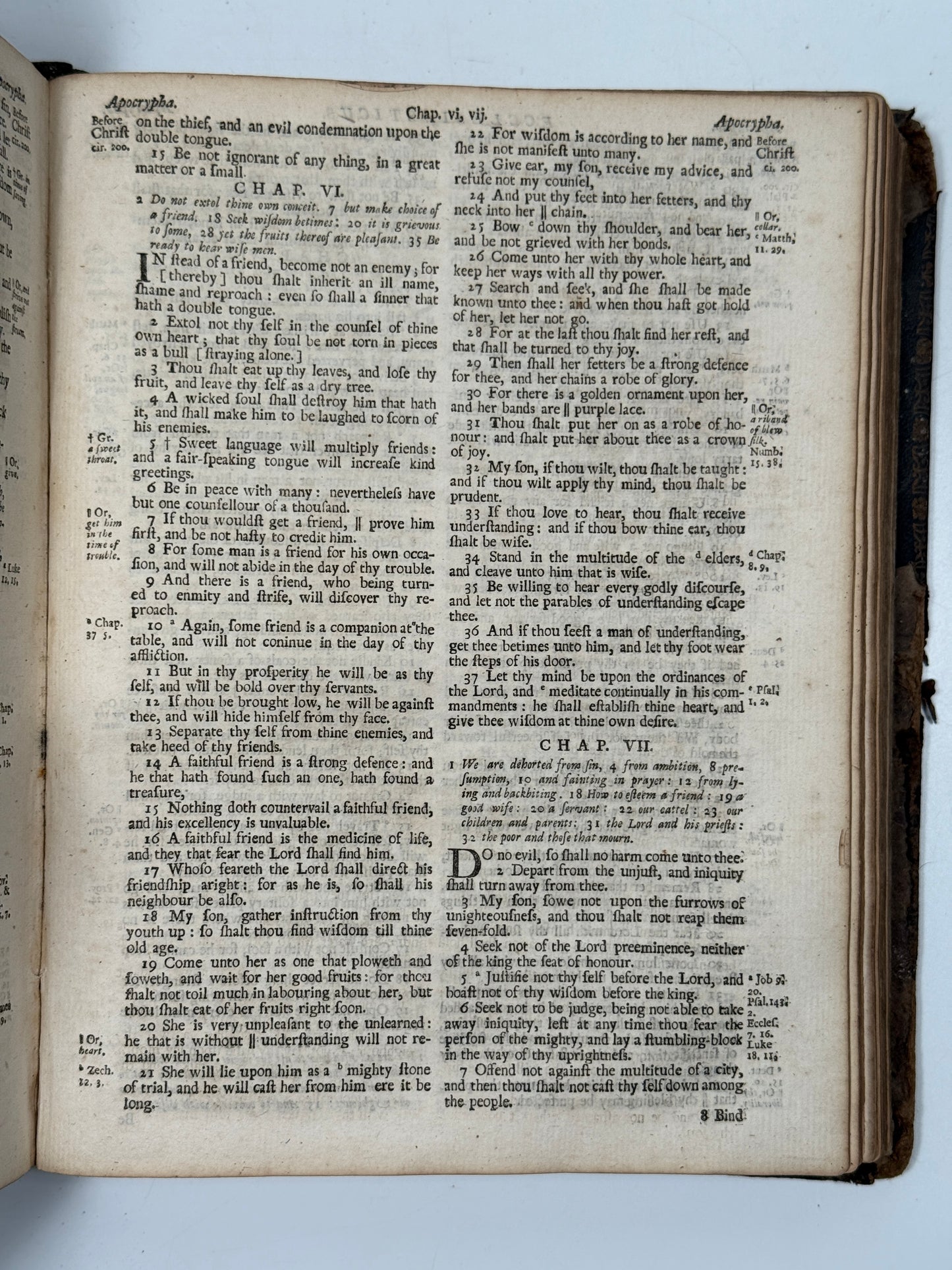 Antique King James Bible 1724 John Baskett