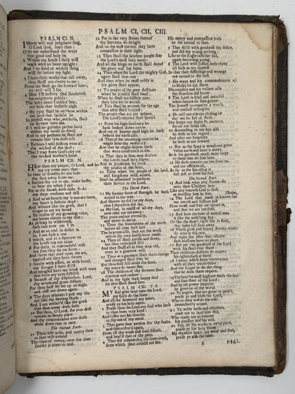 Antique King James Bible 1724 John Baskett