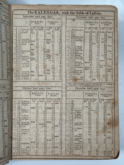 Antique King James Bible 1719 John Baskett