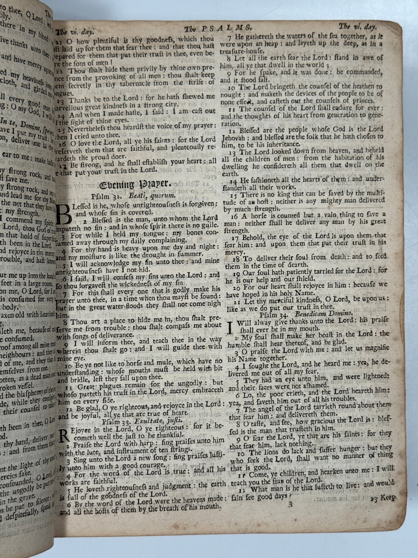 Antique King James Bible 1719 John Baskett