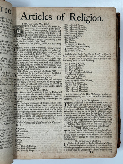 Antique King James Bible 1719 John Baskett