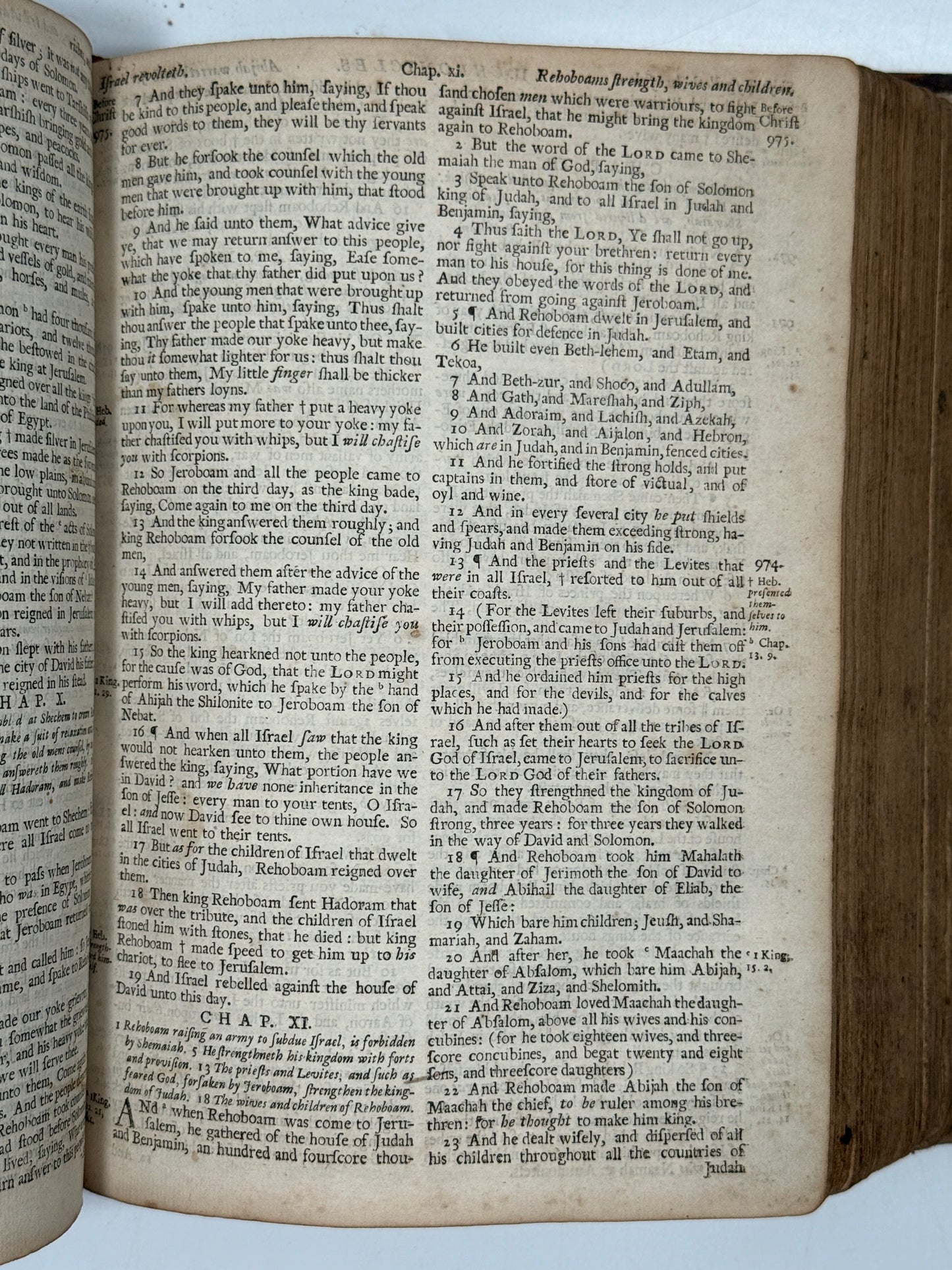 Antique King James Bible 1719 John Baskett