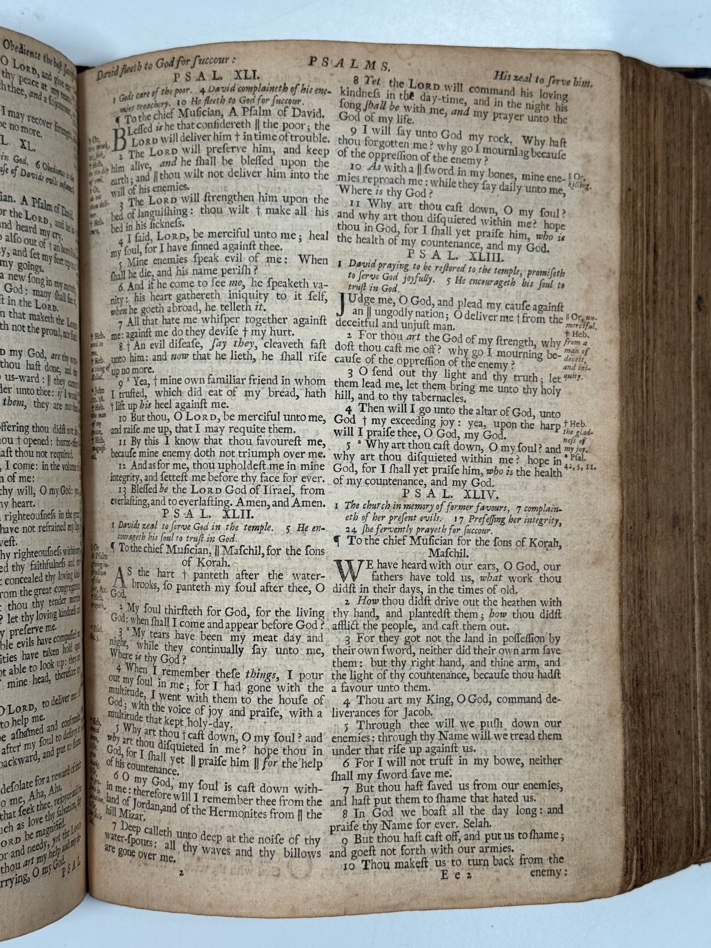 Antique King James Bible 1719 John Baskett