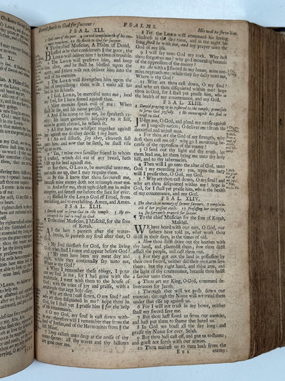 Antique King James Bible 1719 John Baskett
