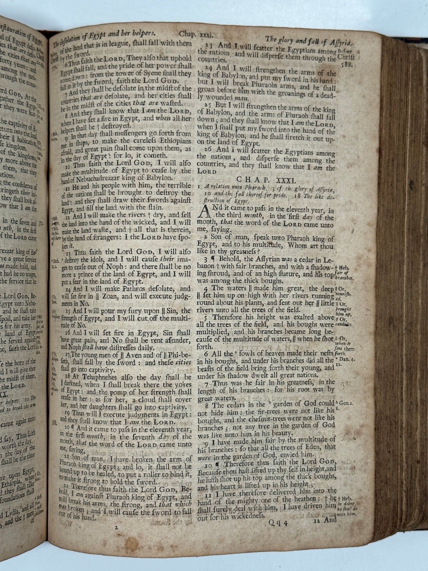 Antique King James Bible 1719 John Baskett