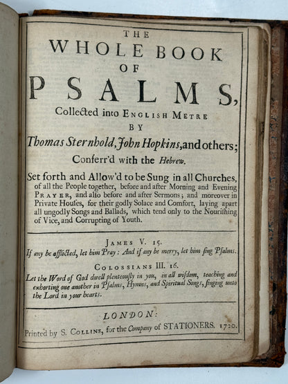 Antique King James Bible 1719 John Baskett