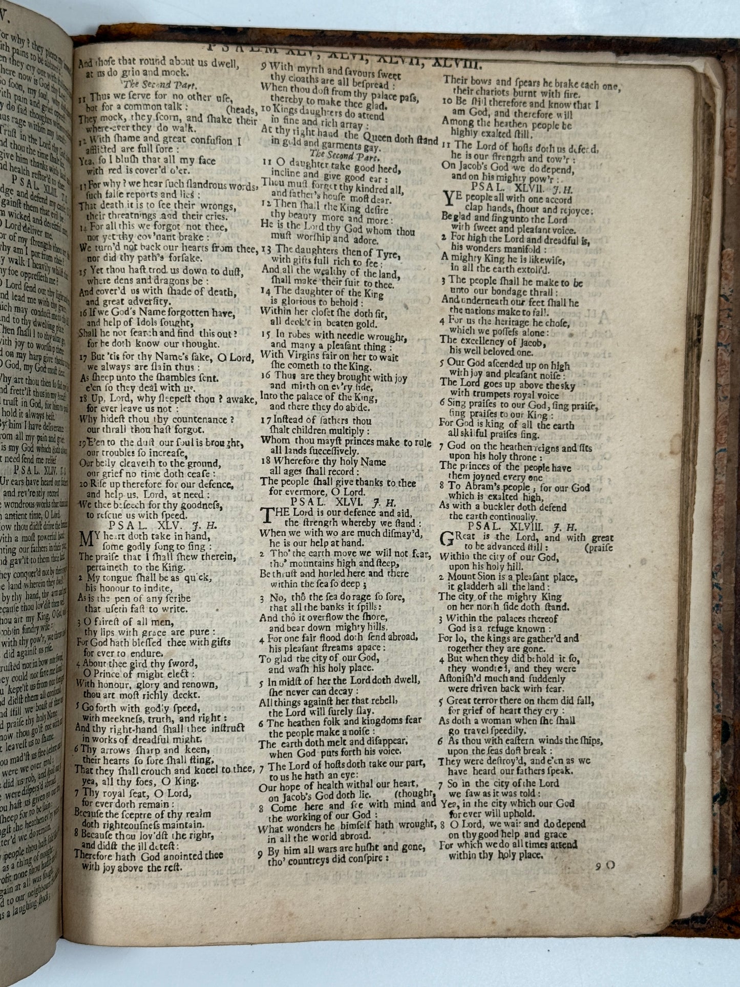 Antique King James Bible 1719 John Baskett