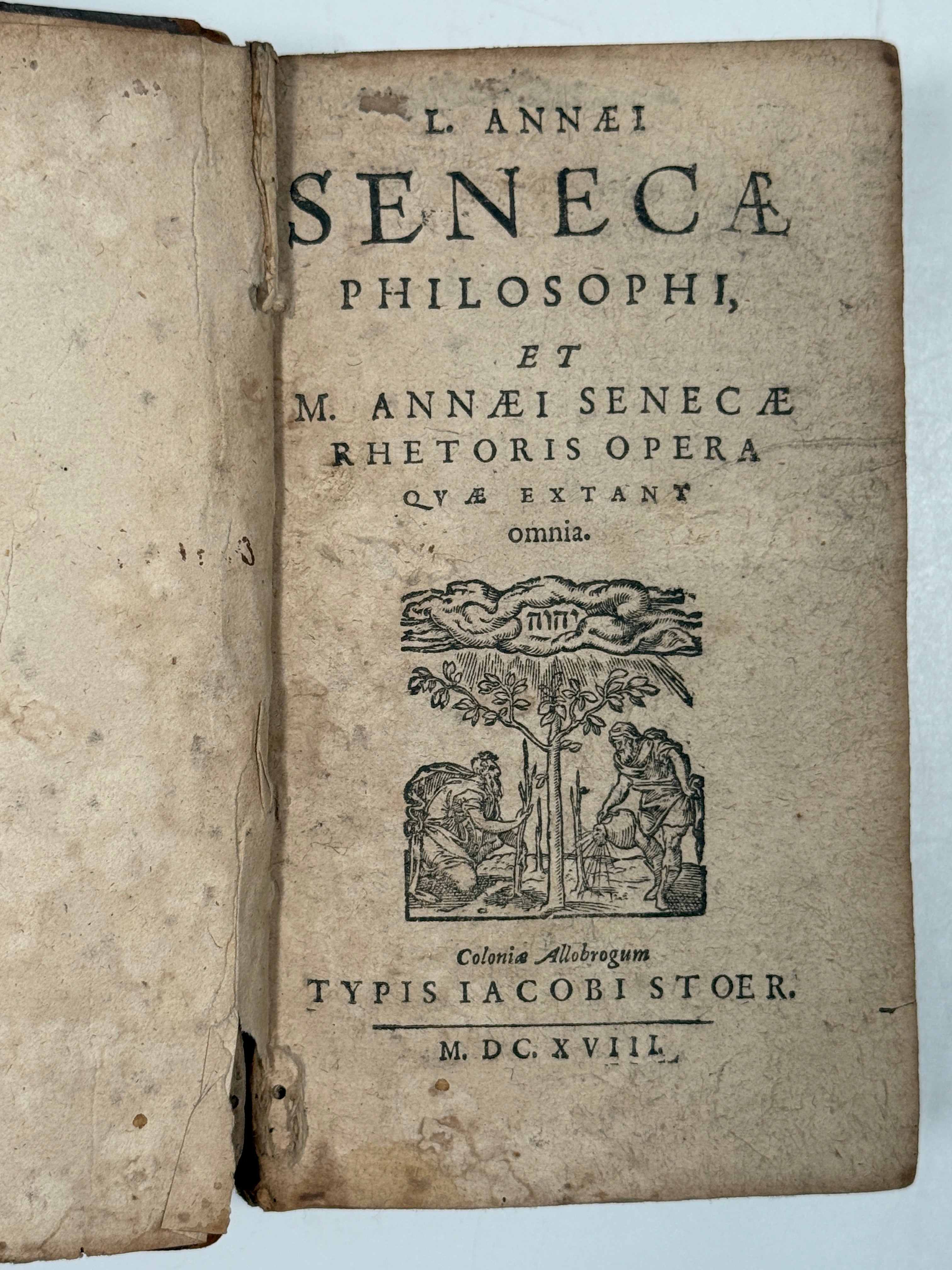 洋書 Seneca
Ad Lucilium Epistulae Morales The Complete Works of Seneca 1618 – WoodPaz Books Ltd
