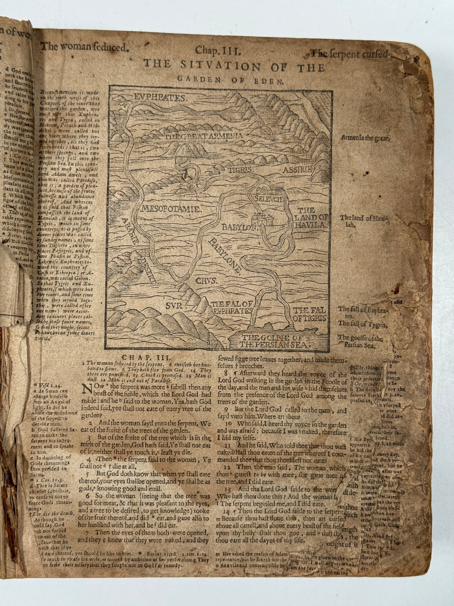 Antique Bible 1599 Geneva Bible