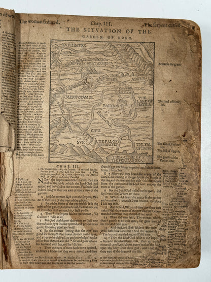 Antique Bible 1599 Geneva Bible