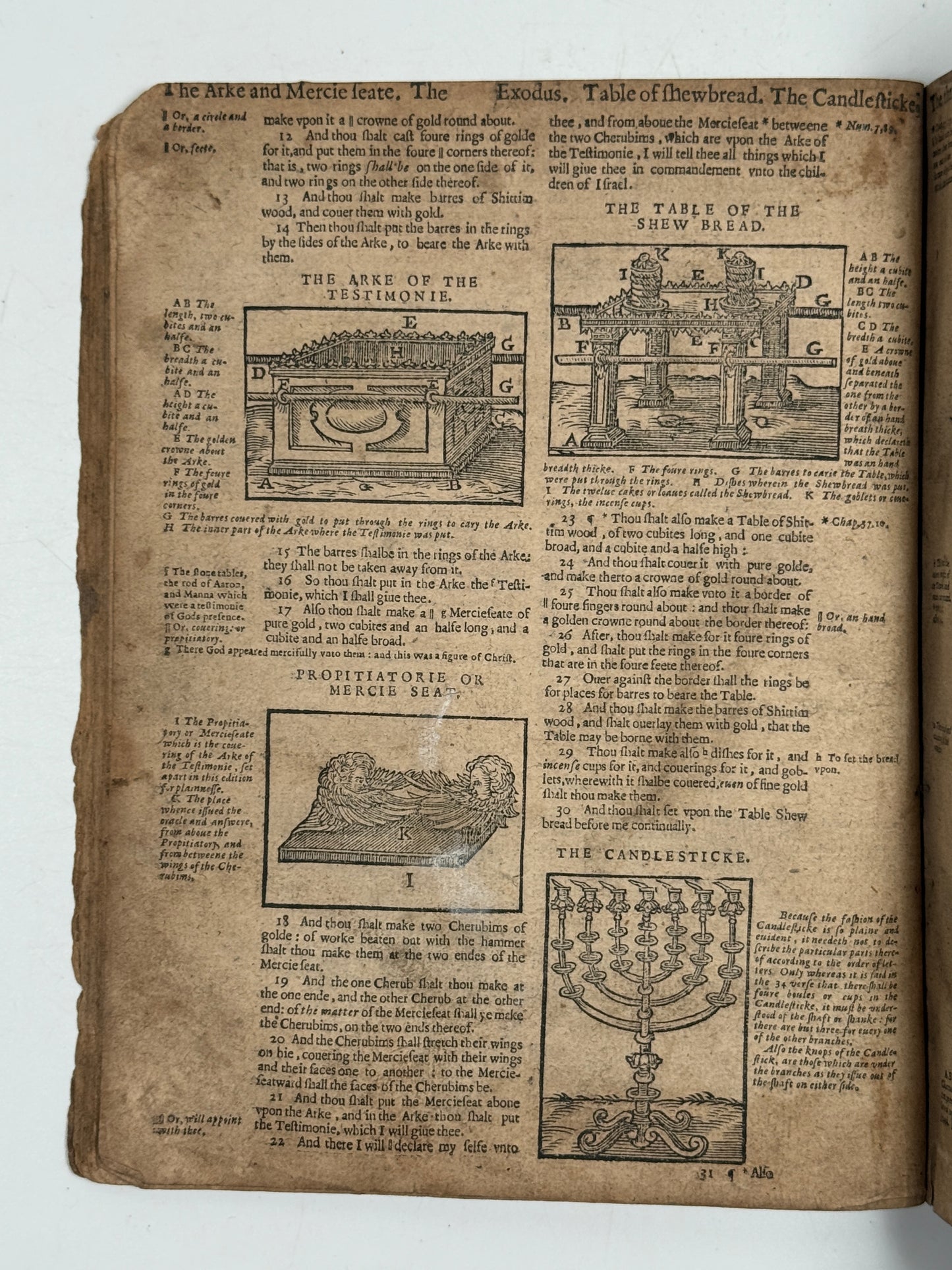 Antique Bible 1599 Geneva Bible