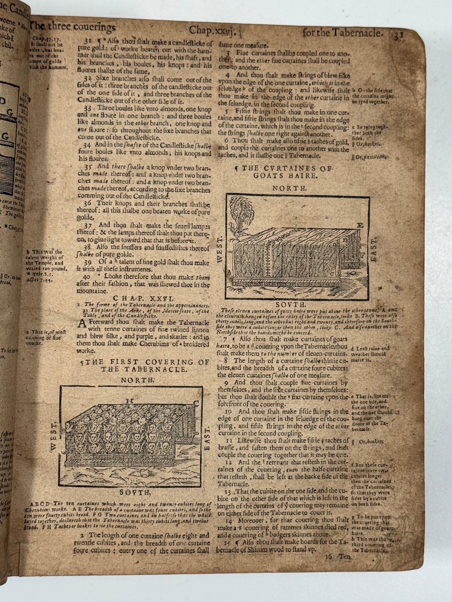 Antique Bible 1599 Geneva Bible