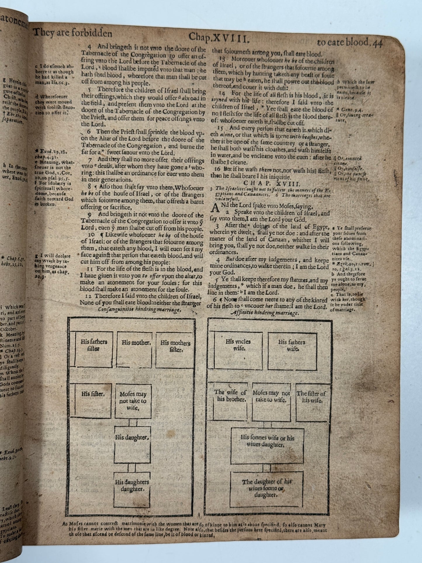Antique Bible 1599 Geneva Bible