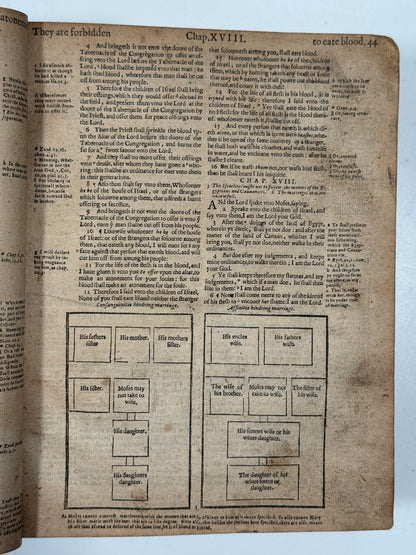 Antique Bible 1599 Geneva Bible