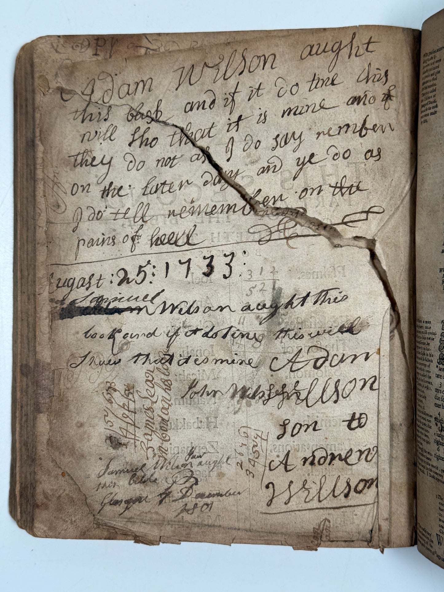 Antique Bible 1599 Geneva Bible