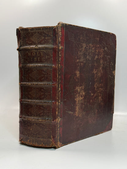 Antique King James Bible 1719-1723 John Baskett