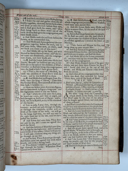 Antique King James Bible 1719-1723 John Baskett