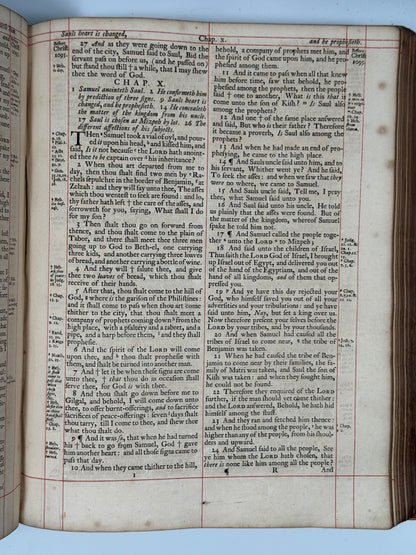 Antique King James Bible 1719-1723 John Baskett